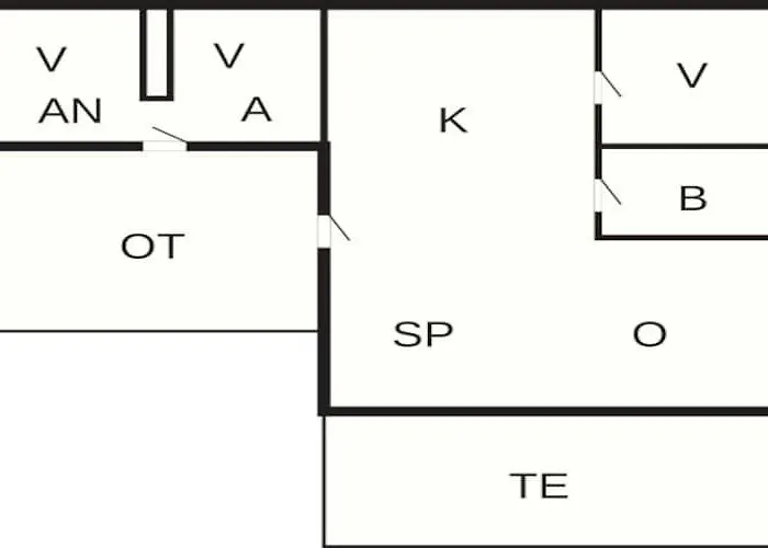 6 Person In Casa de Férias Hadsund
